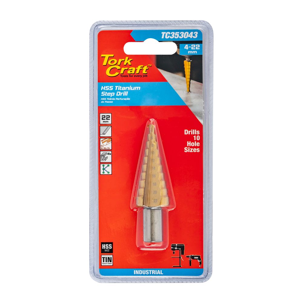Step Drill Hss 4-22mmx2mm
