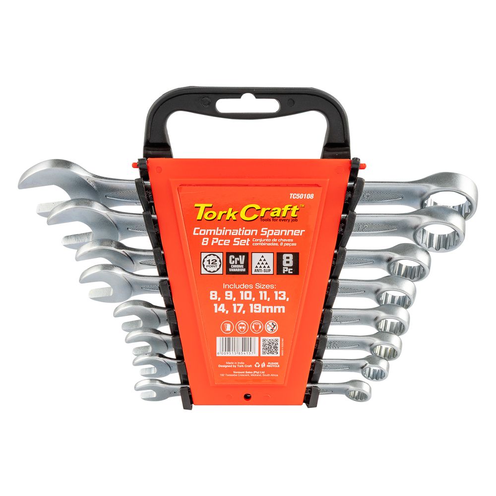 8pcs Combination Spanner Set 8-9-10-11-13-14-17-19mm