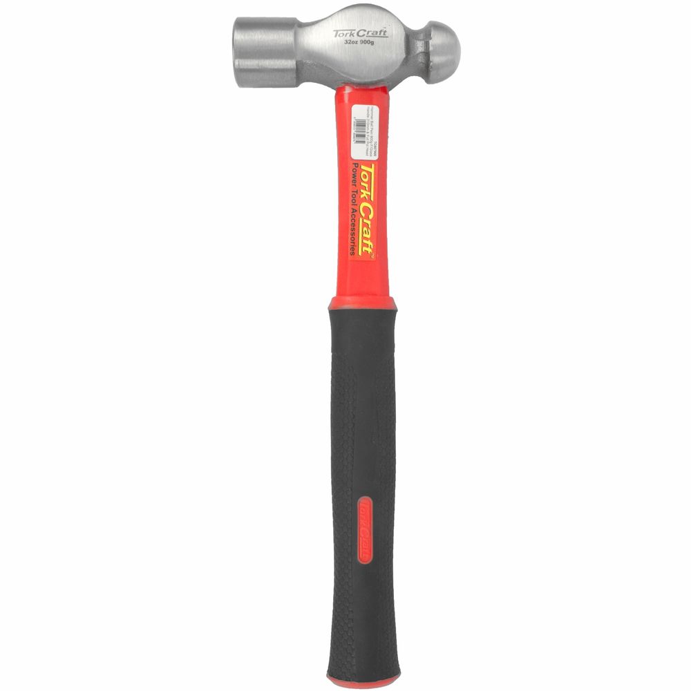 Hammer Ball Pein 900g (32oz) Fibreglass Handle 310mm & Full Pol Head