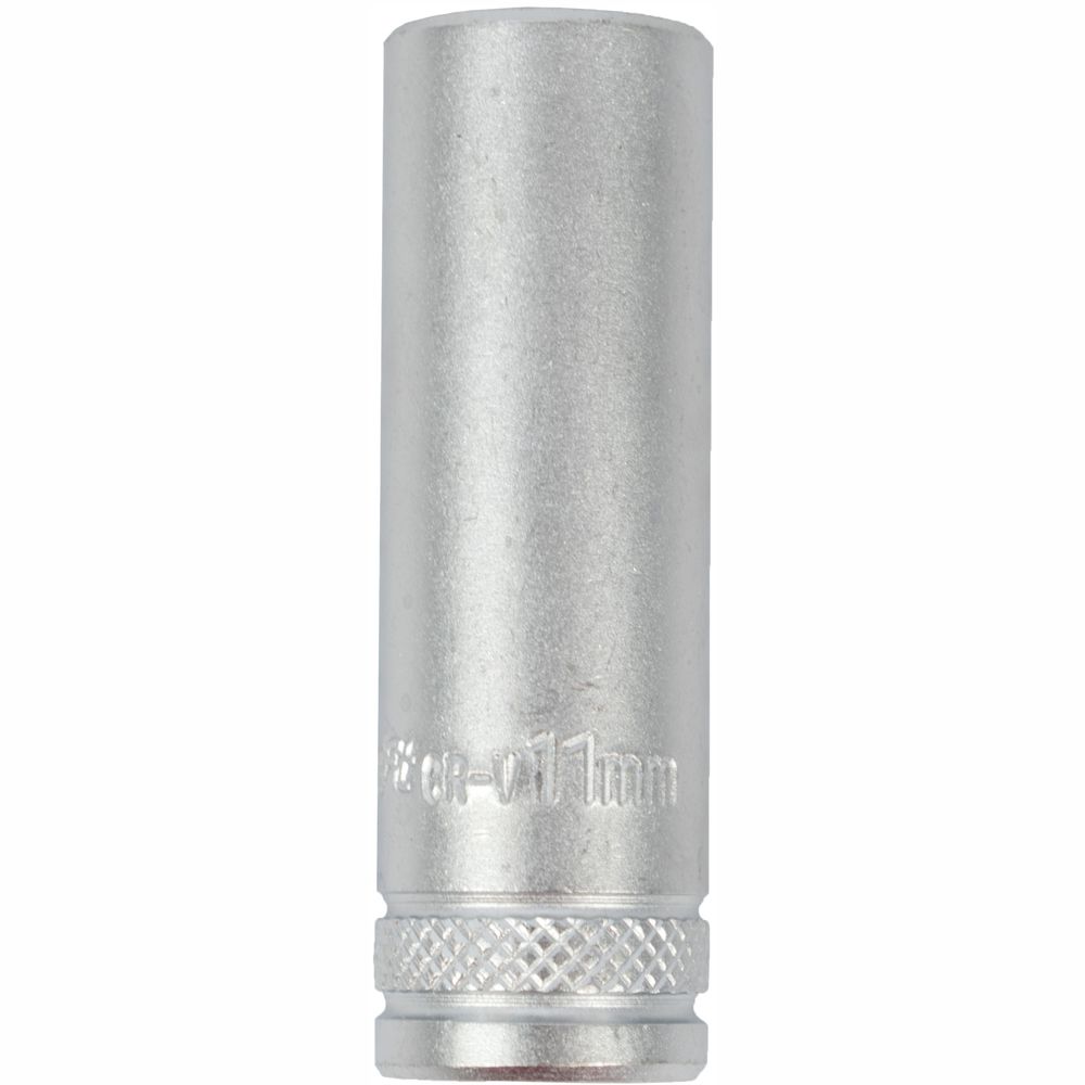 Socket 11mm 1/4' Dr Deep Socket Crv 12 Point