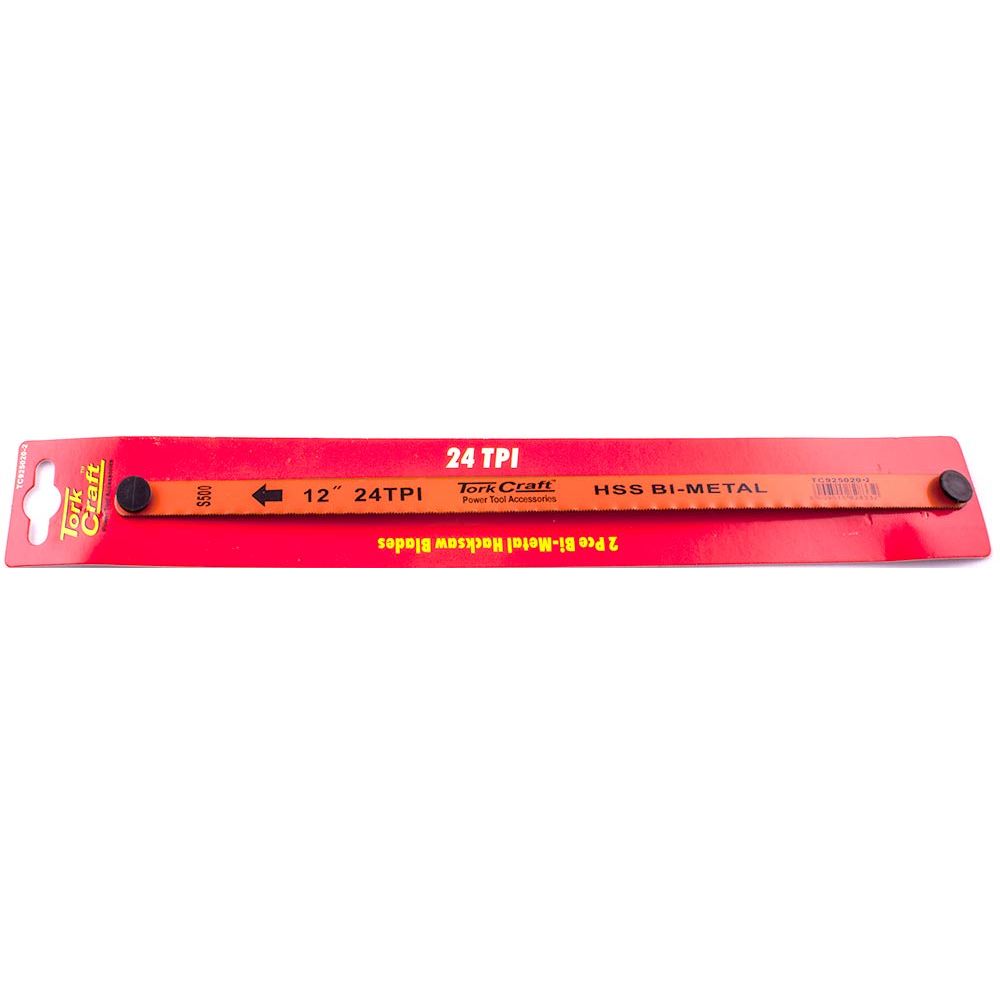 2pc Hacksaw Blade Bi-metal 24tx300 Hanging Card