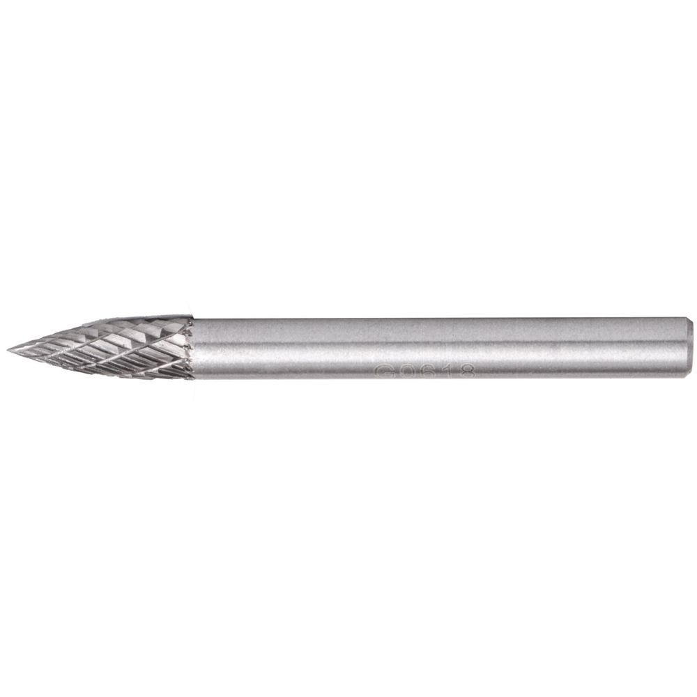 Rotary Burr Tungsten 6x18x6mm Conical Curve