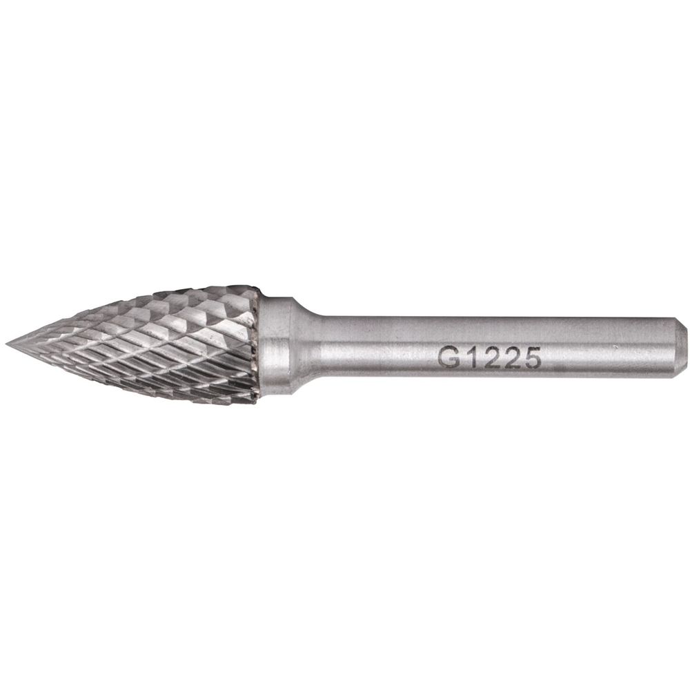 Rotary Burr Tungsten 12x25x6mm Conical Curved