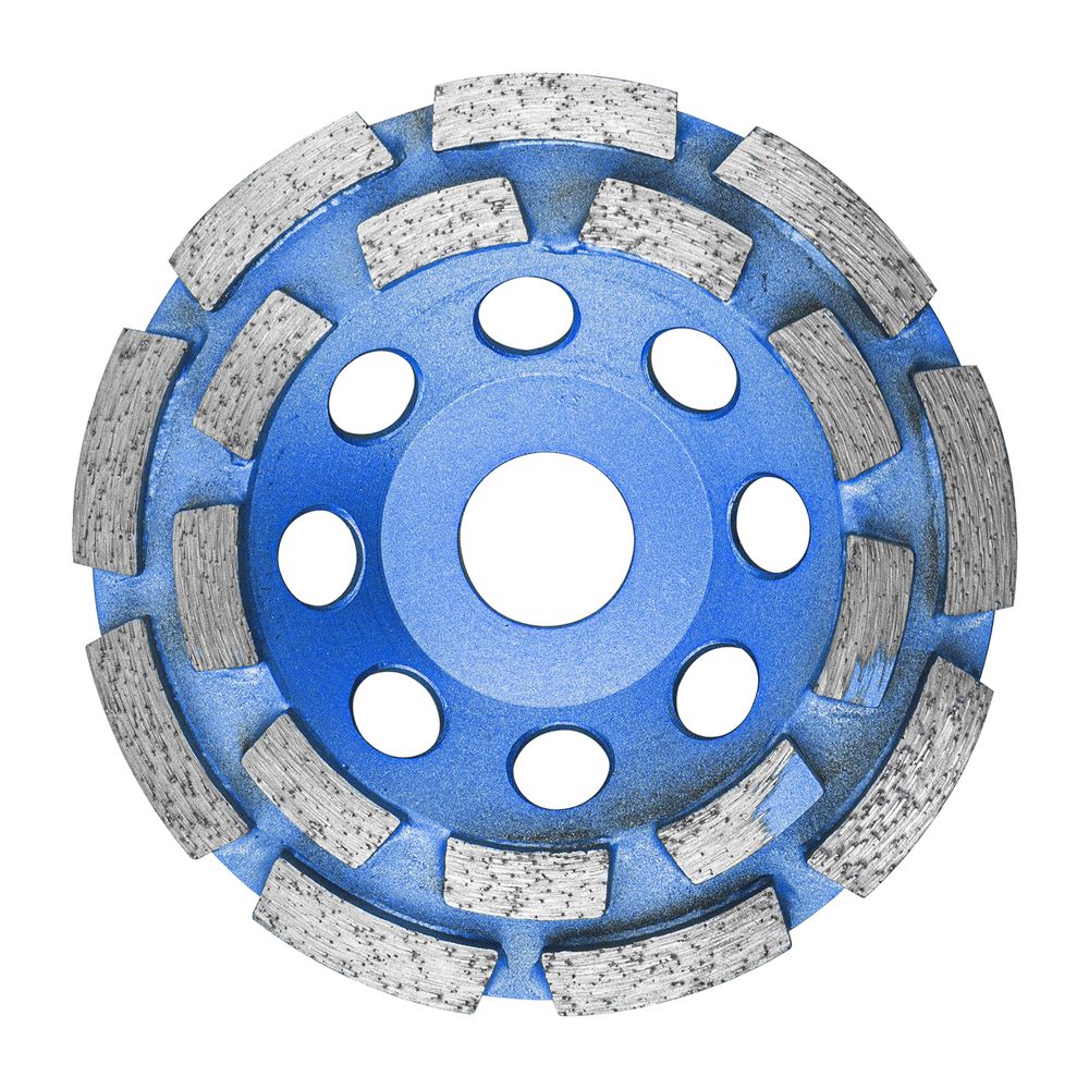 Dia. Cup Wheel 115mm X 22.23mm Dbl Row Laser Welded Industrial
