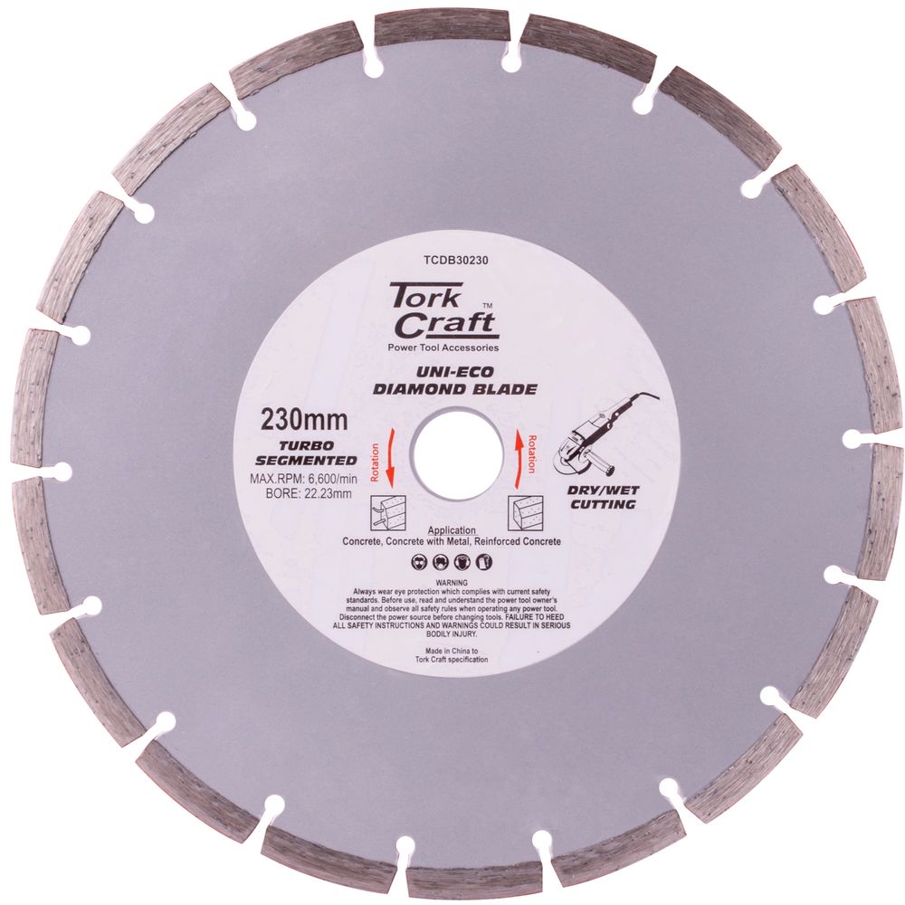Diamond Blade Segm 230mm Reinforced Concrete