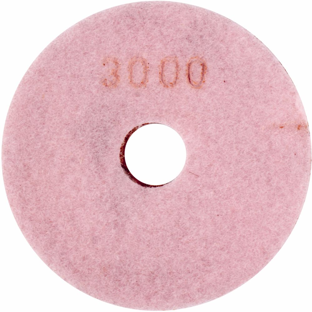 100mm Diamond Wet Polishing Pad 3000 Grit Pink