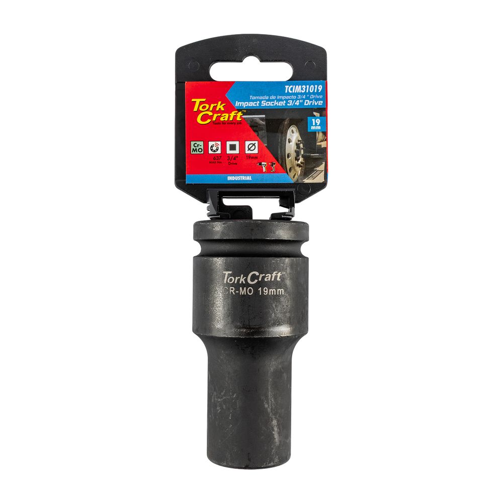 19mm 3/4" Drive 6pt Deep Impact Socket
