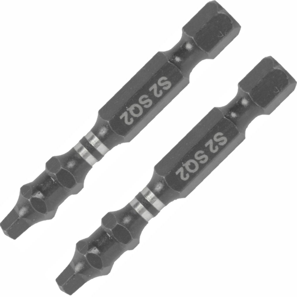 Impact Square Sq No.2 X 50mm Pwr Bit 2/card Sq2