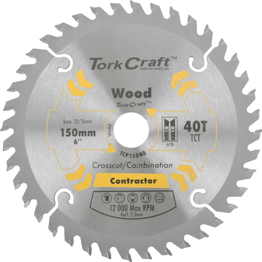 Blade Contractor 150 X 40t 20/16 Circular Saw Tct