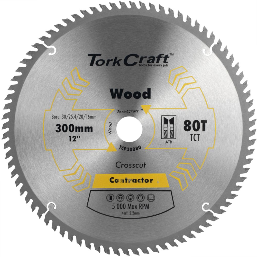 Blade Contractor 300 X 80t 30/1/20/16 Circular Saw Tct