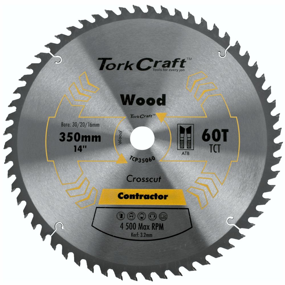 Blade Contractor 350 X 60t 30 Circular Saw Tct