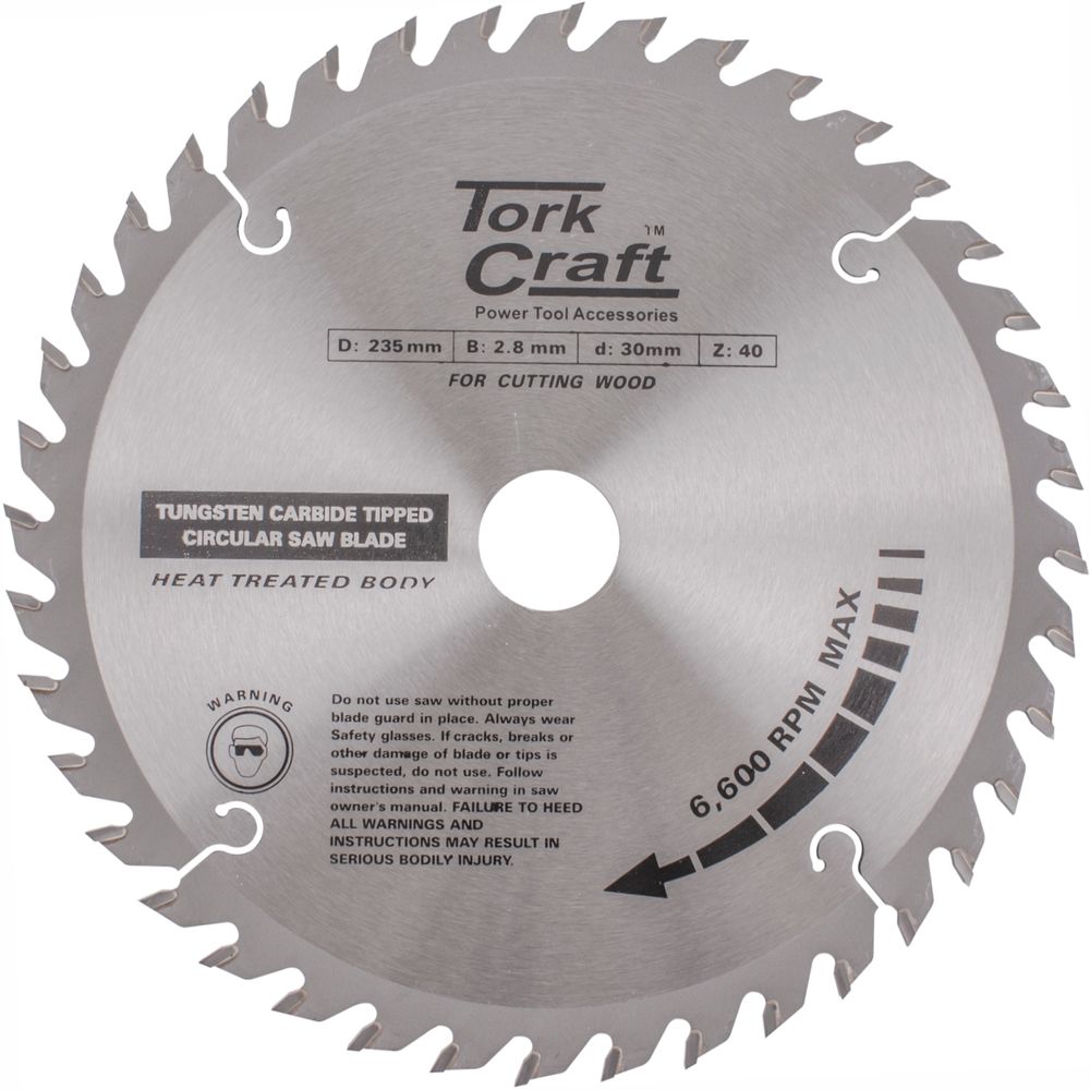 Blade Tct 235 X 40t 30/25/16 Atb Positive Profesional Industrial