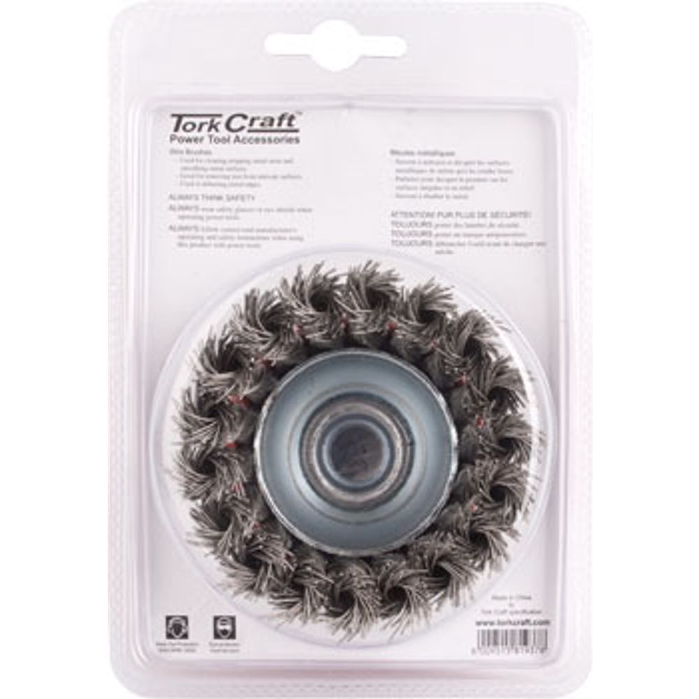 Wire Cup Brush 80 X M14 Knotted Stainless Steel Tcw