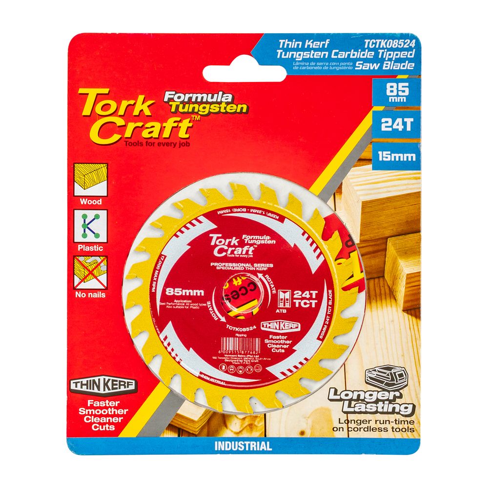 Tct Saw Blade 85mm X 1.2mm X 15mm X 24t Wood Thin Kerf