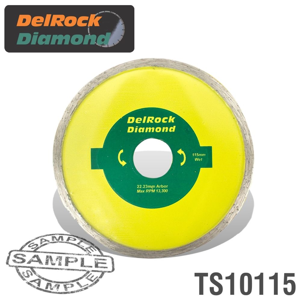 Diamond Blade 115mm Cont. Rim DELROCK