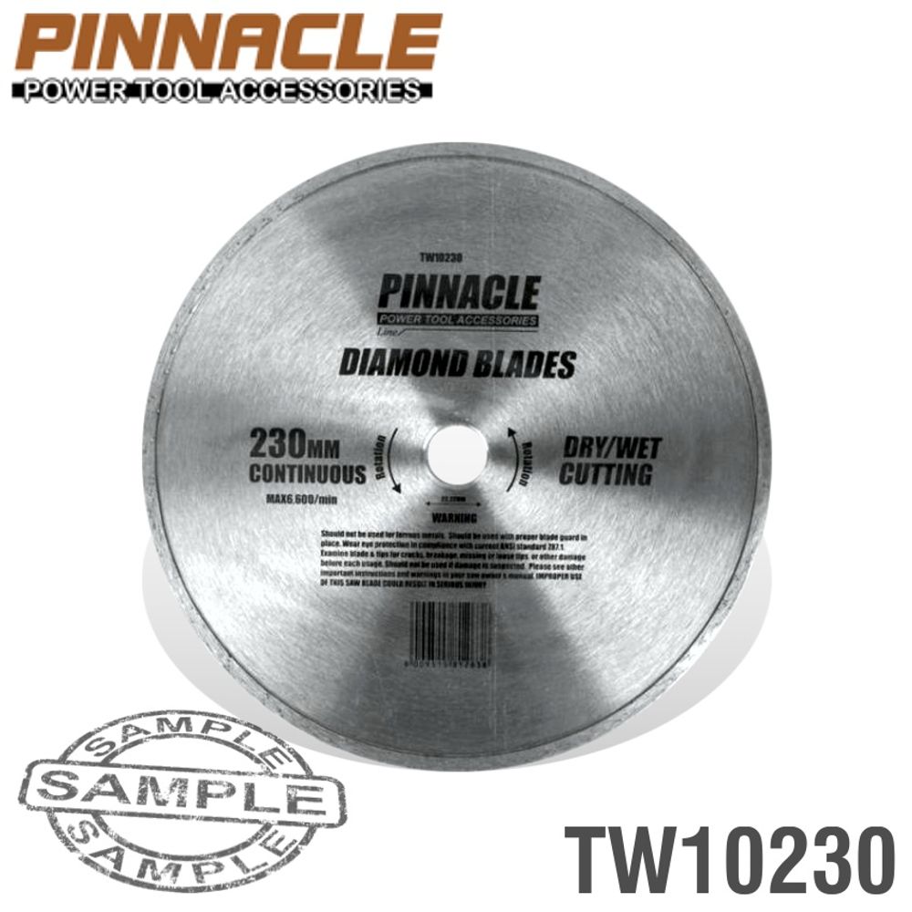 Diamond Blade Cont.rim 230x22.22mm PINNACLE