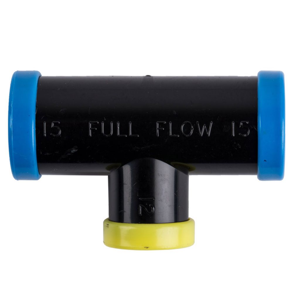 FULL FLOW REDUCING TEE 25X20MM