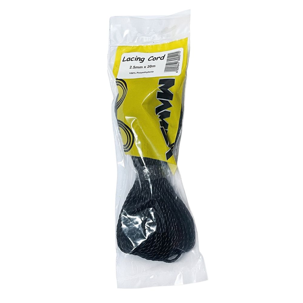 MAMBA LACING CORD 2.50MM BLACK 40G 20M