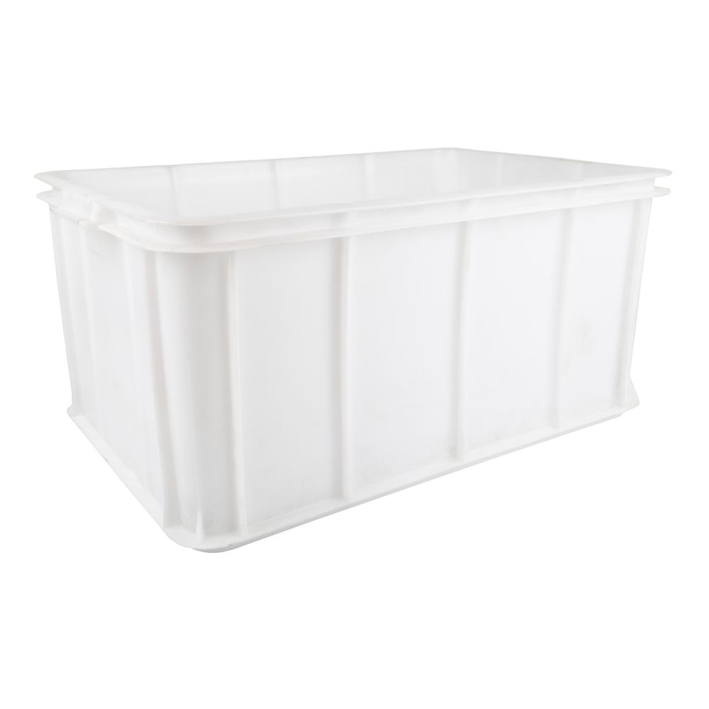 MEAT TRAY VIRGIN LARGE 600MMX400MMX285MM 52L WHITE