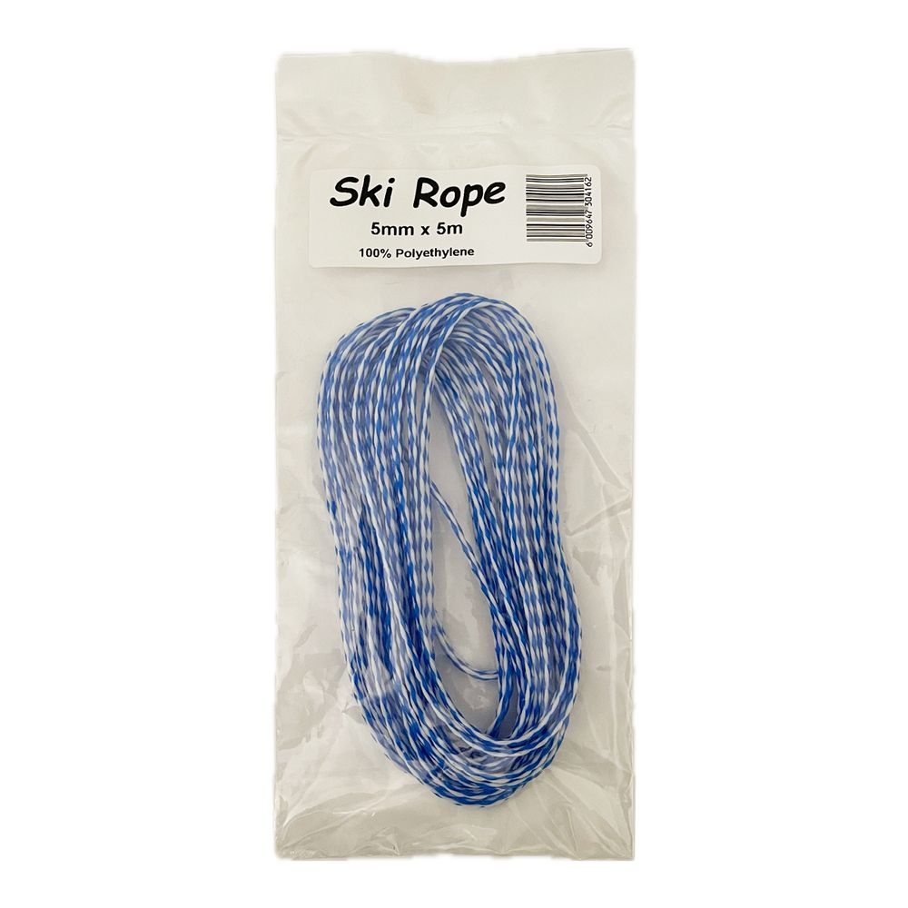 ROPE SKI ROPE HANK 5MM 5M 50/50 CLEAR PACK