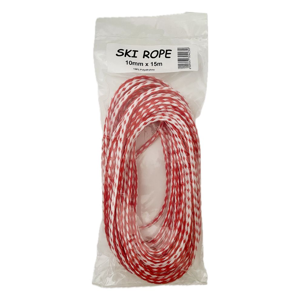 ROPE SKI ROPE HANK 10MM 15M 50/50 CLEAR PACK