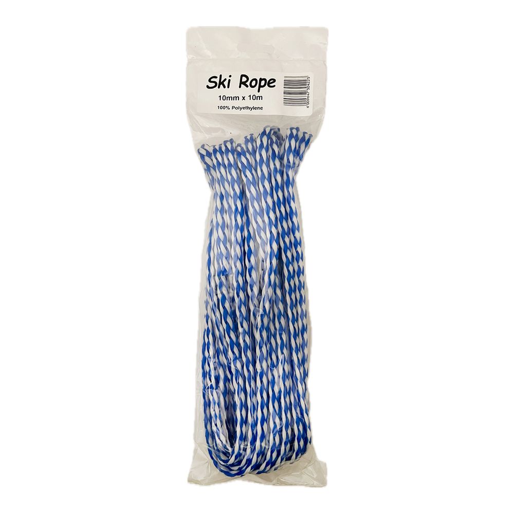 ROPE SKI ROPE HANK 10MM 10M 50/50 CLEAR PACK