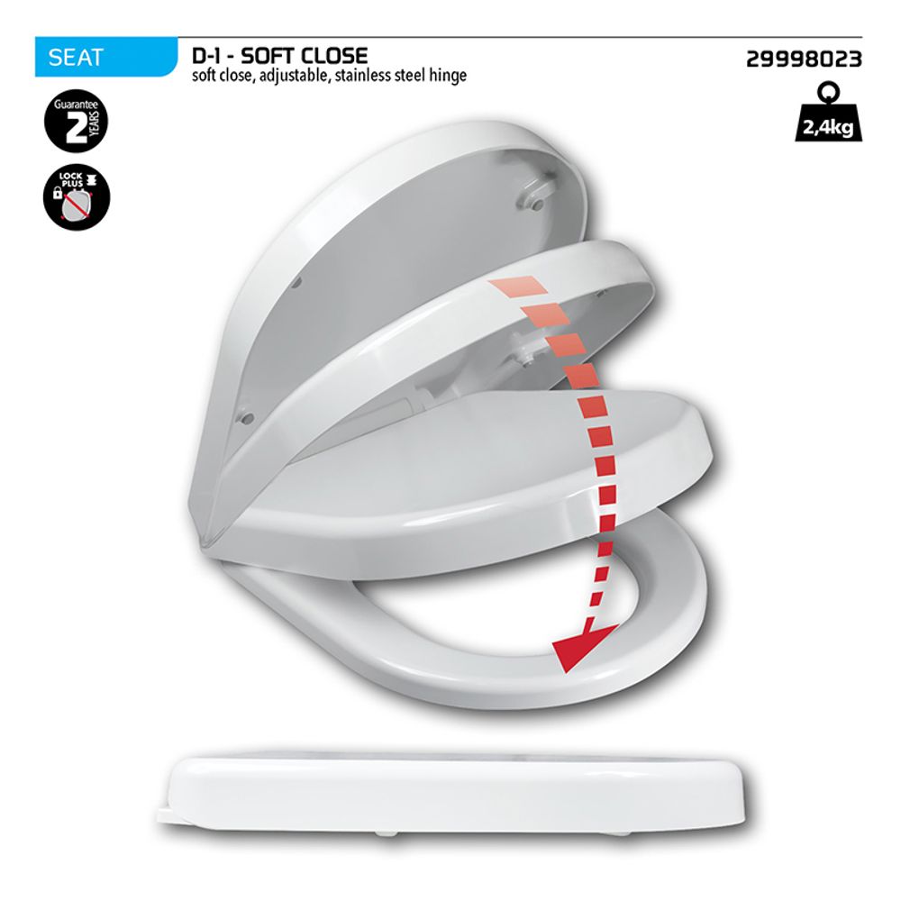 WIRQUIN Toilet Seat D1 Soft Close