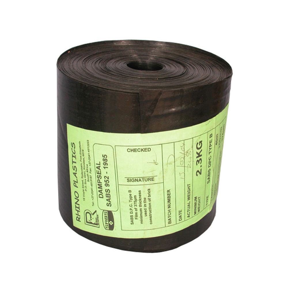 RHINO Damp Course 225mm 40mx375mic