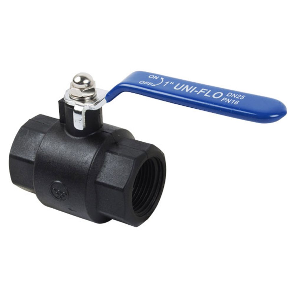 TORRENTI BALL VALVE NYLON CHROME BALL 16BAR 40MM
