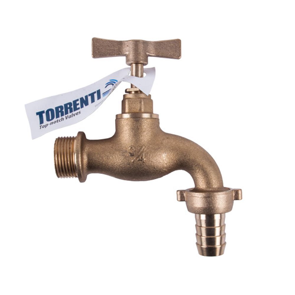 TORRENTI TAP BRASS HOSE H/DUTY 20MM