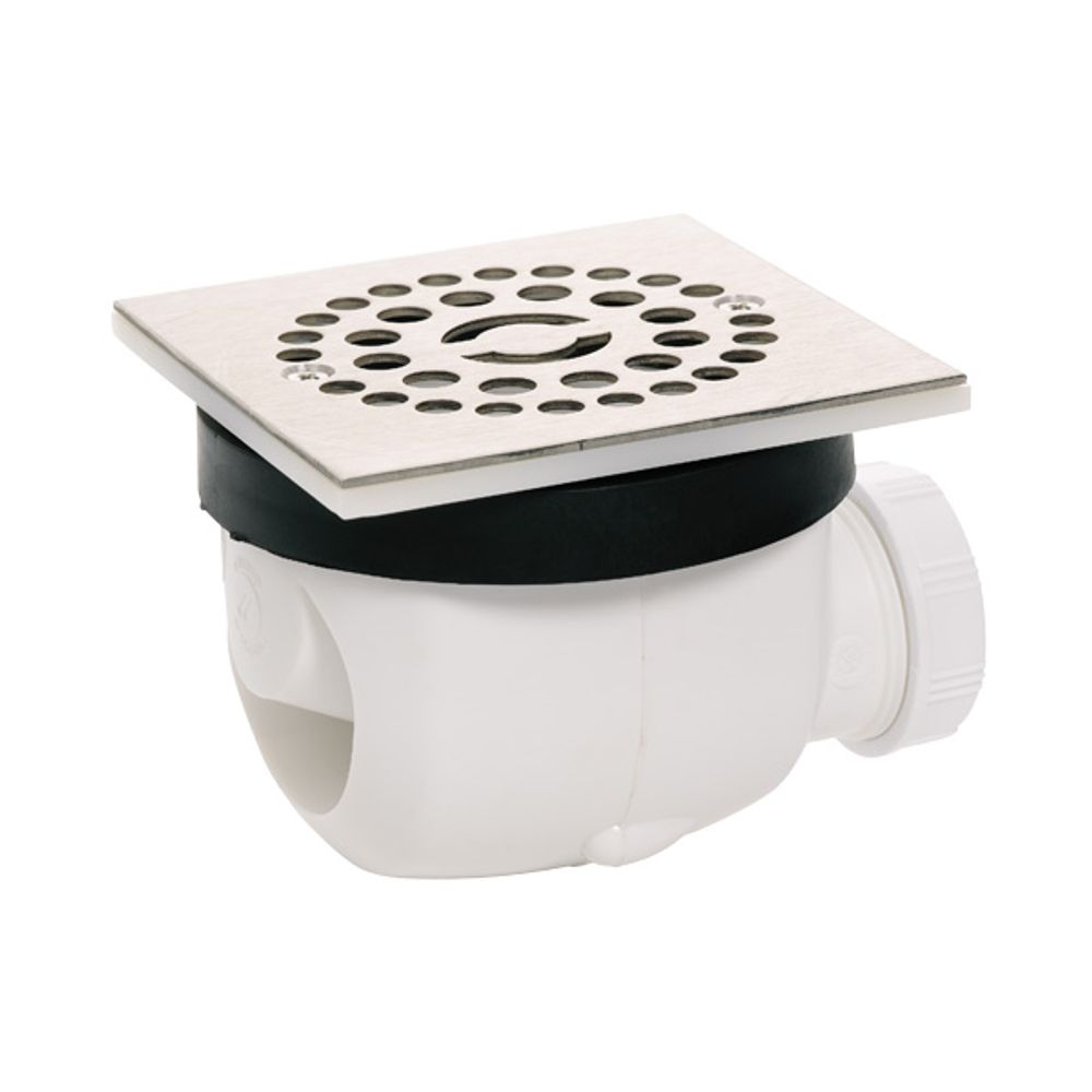 WIRQUIN Shower Trap Twisto Sq S/steel Grid