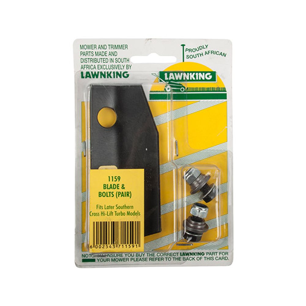 LAWNKING L/mower Blade And Bolt Hi-lift Tu S/cros