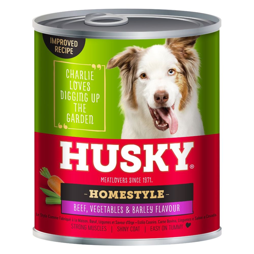 HUSKY HOMESTYLE BEEF BARLEY & VEG 775G