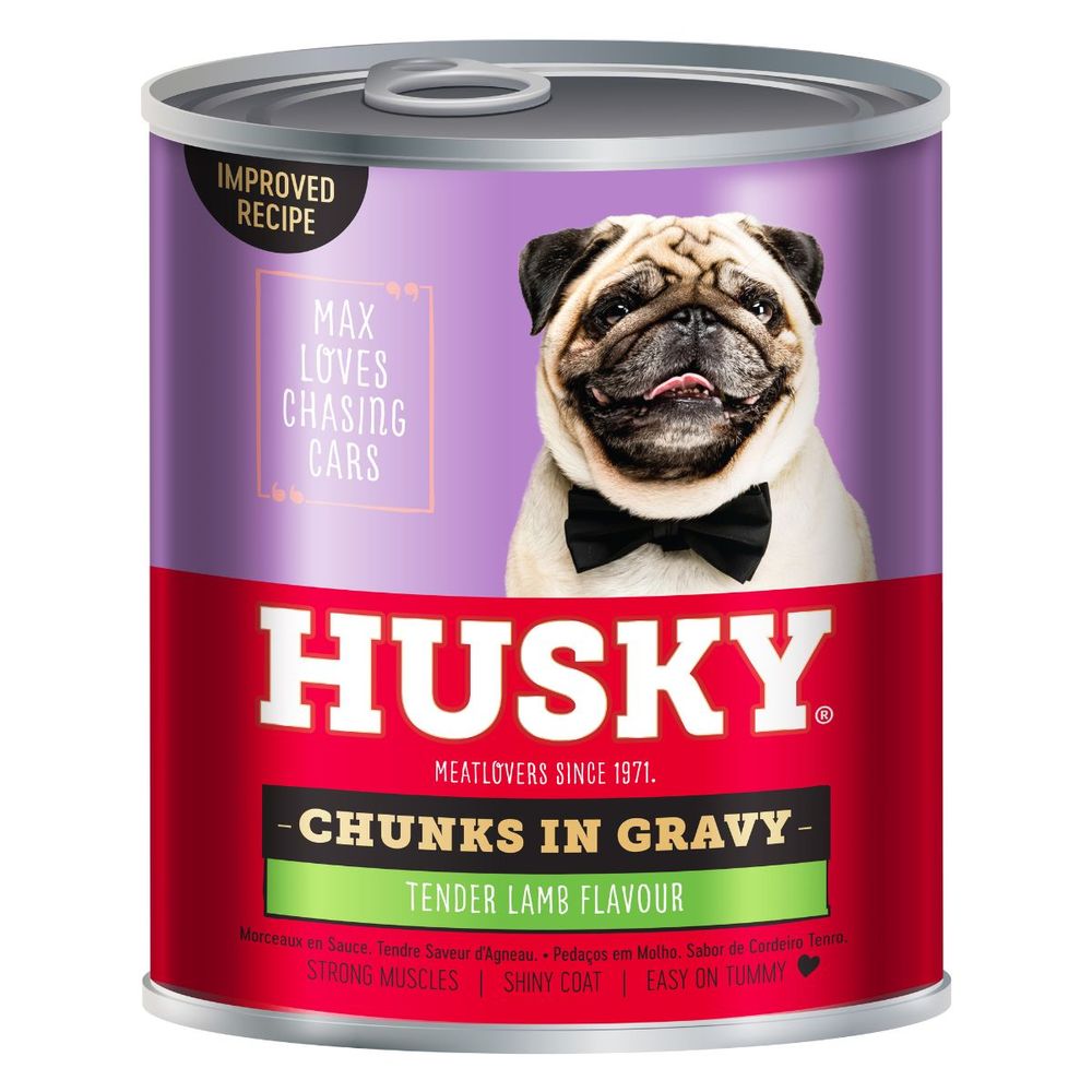 HUSKY CHUNKS IN GRAVY LAMB 775G