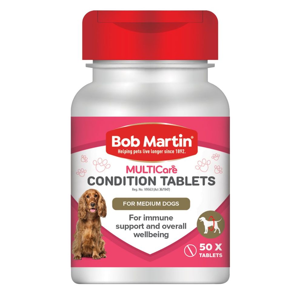 BOB MARTIN PET CONDITION TABLETS MEDUIM DOG 50PK
