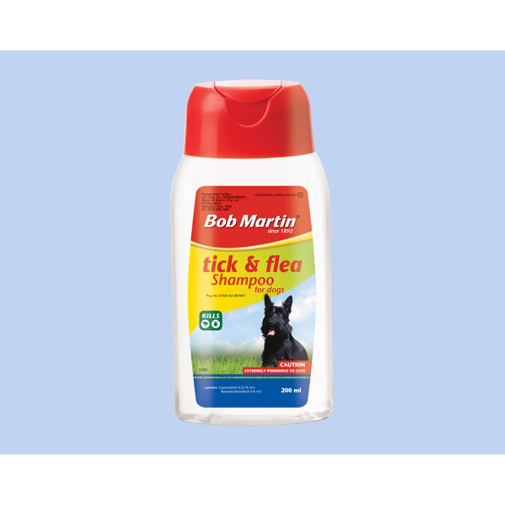 Bob Martin Pet Tick & Flea Dog Shampoo 200ml
