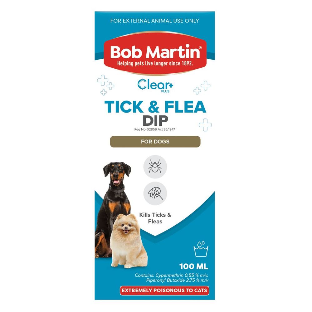 Bob Martin Pet Tick & Flea Dog Dip 100ml