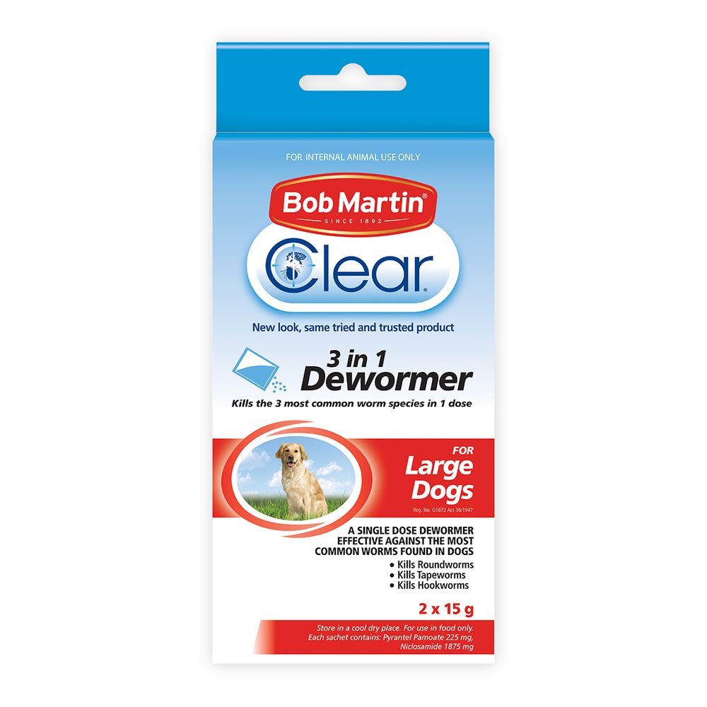 Bob Martin Pet 3in1 Dewormer Large Dog 15g