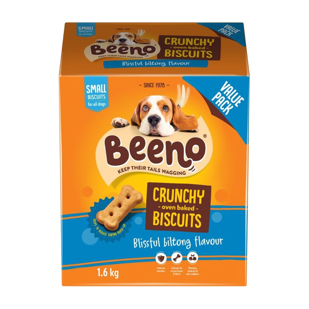 BEENO DOG BISCUITS VALUE PACK BILTONG SMALL 1.6KG
