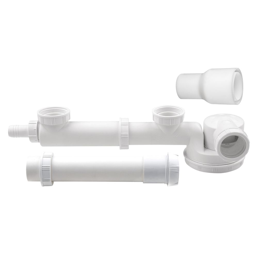 WIRQUIN TRAP SINK ESPACE DOUBLE + W/M CONN (BAG)
