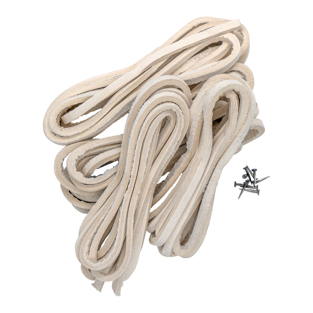 Cb Washers Riem Leather Raw White 8m Prepack