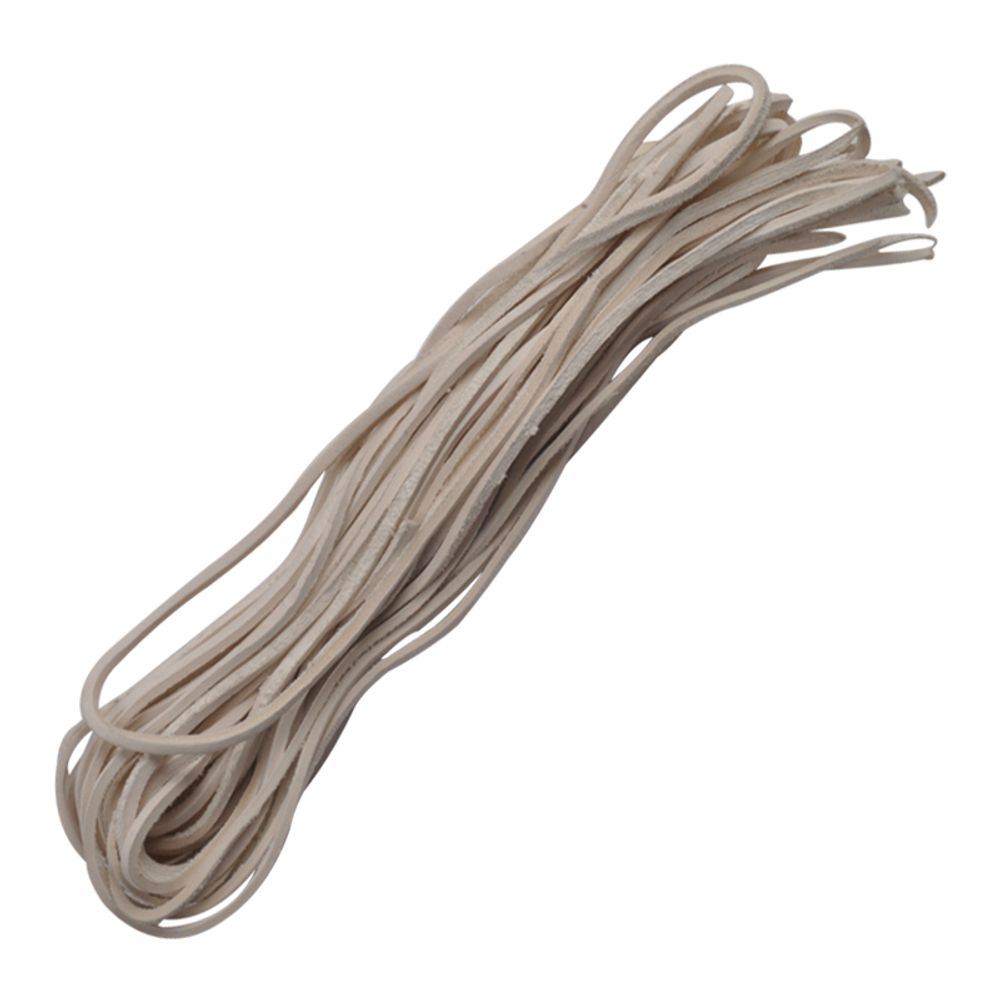CB WASHERS RIEM LEATHER RAW WHITE 8M PREPACK