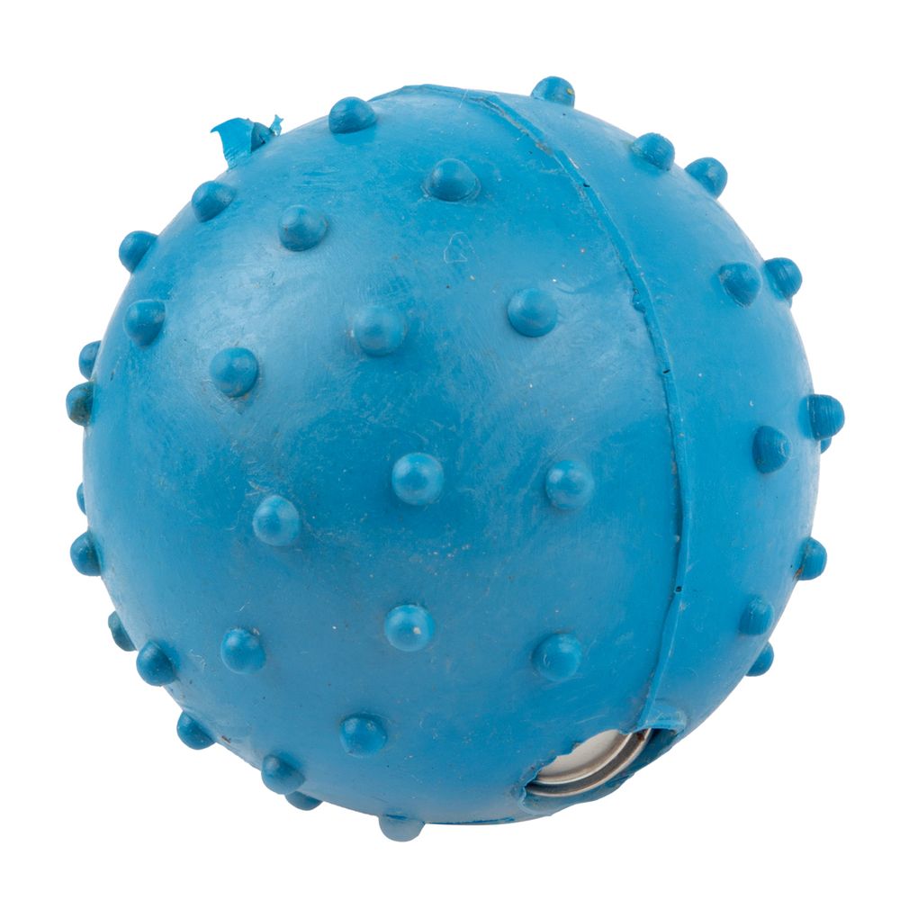 COMPLETE DOG TOY RUBBERBALL WITH SPIKES ASS COLOUR