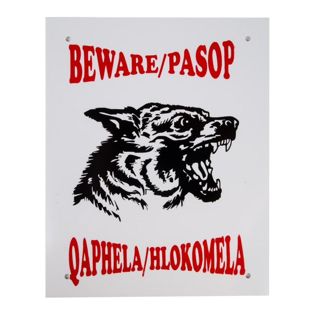 Complete Sign - Beware Alsatian