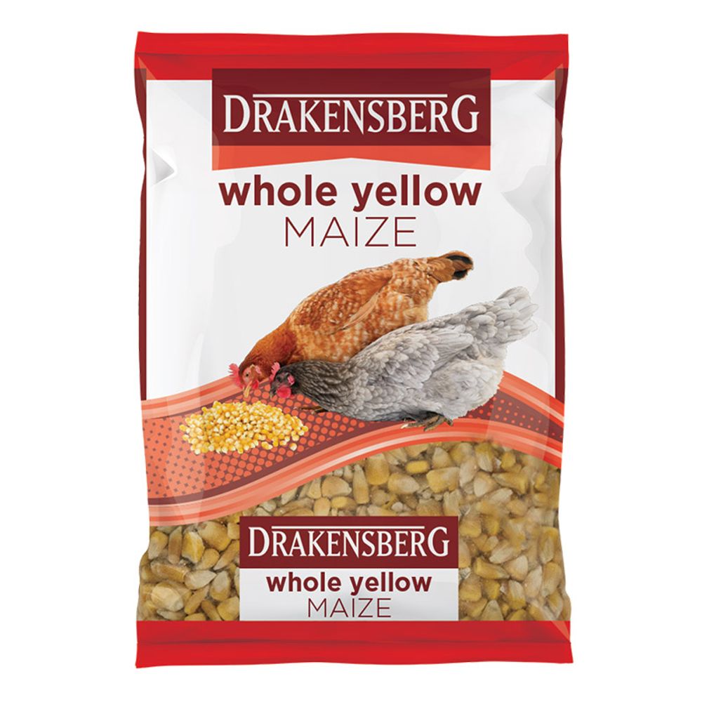 DRAKENSBERG Red Bag Maize Whole Yellow 10kg