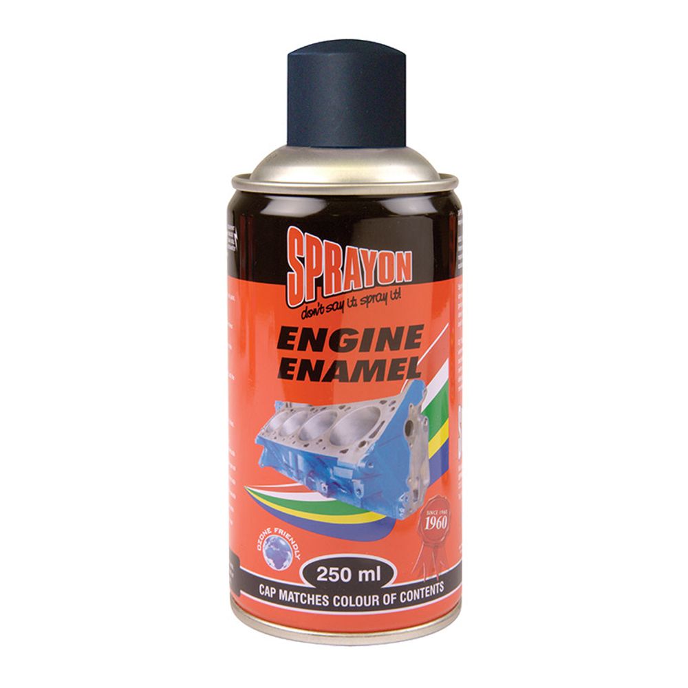 SPRAYON Engine Enamel Spray Matt Black 250ml