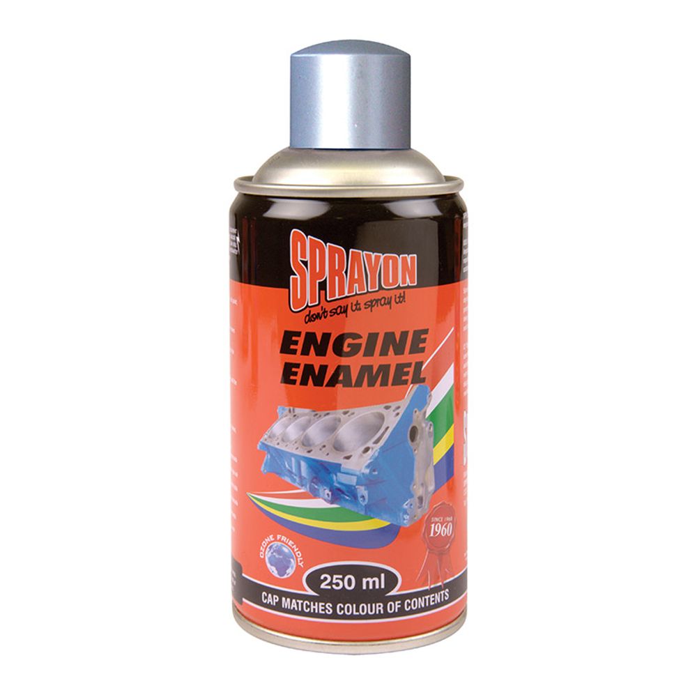SPRAYON Engine Enamel Spray Metallic Silver 250ml