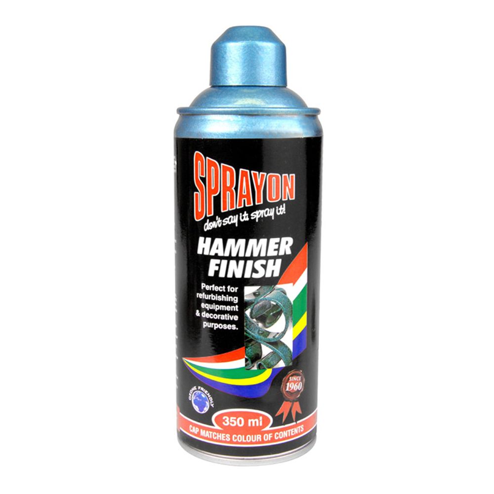 SPRAYON Hammer Finish Spray Paint Blue 350ml