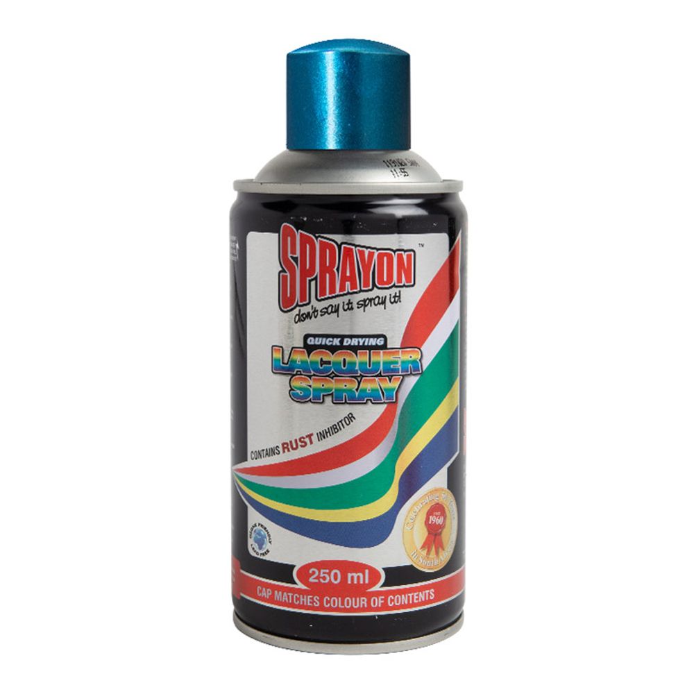 SPRAYON METTALIC SPRAY PAINT METALLIC BLUE 250ML