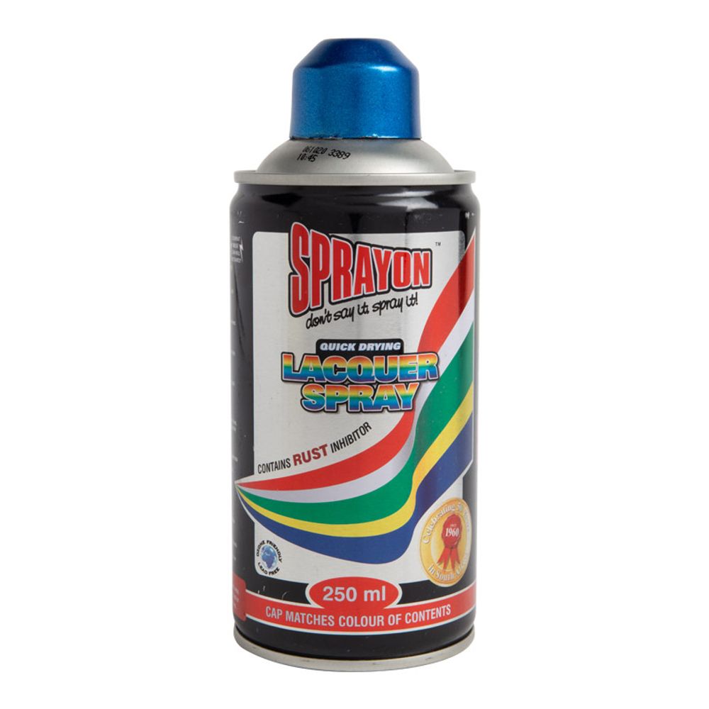 SPRAYON Metallic Spray Paint Grotto Blue 250mll